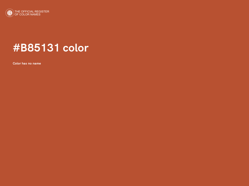 #B85131 color image