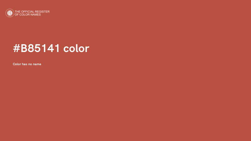 #B85141 color image