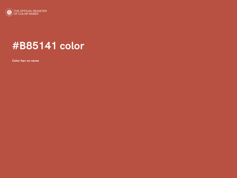 #B85141 color image