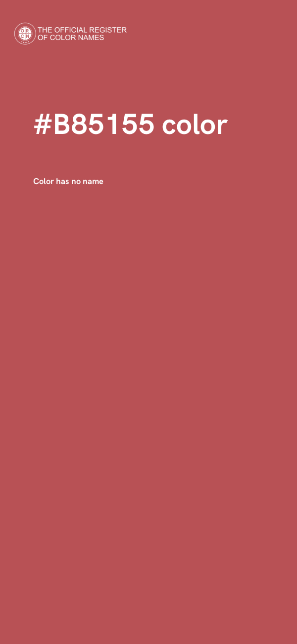 #B85155 color image