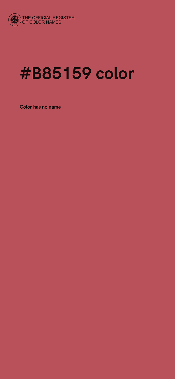 #B85159 color image