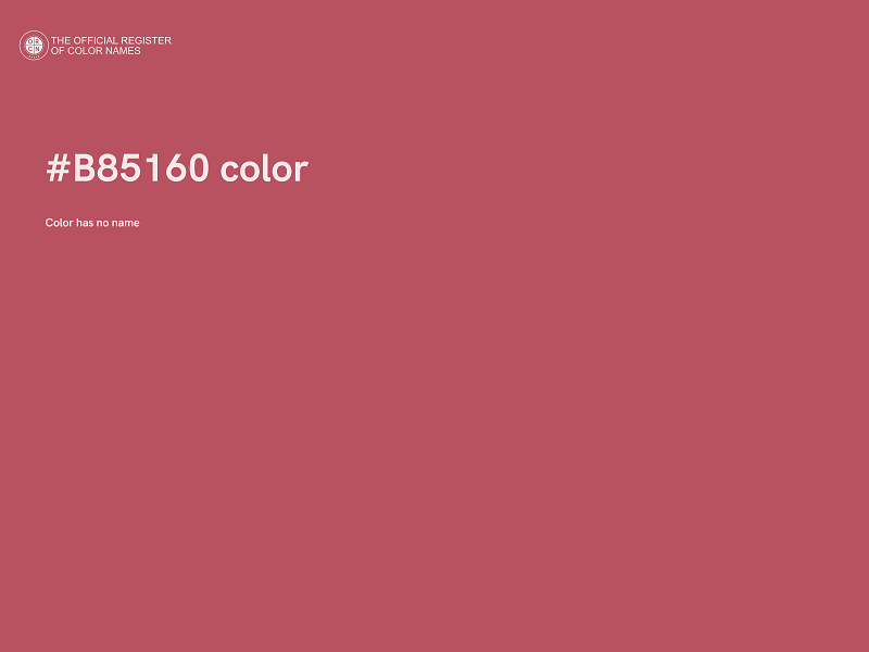 #B85160 color image