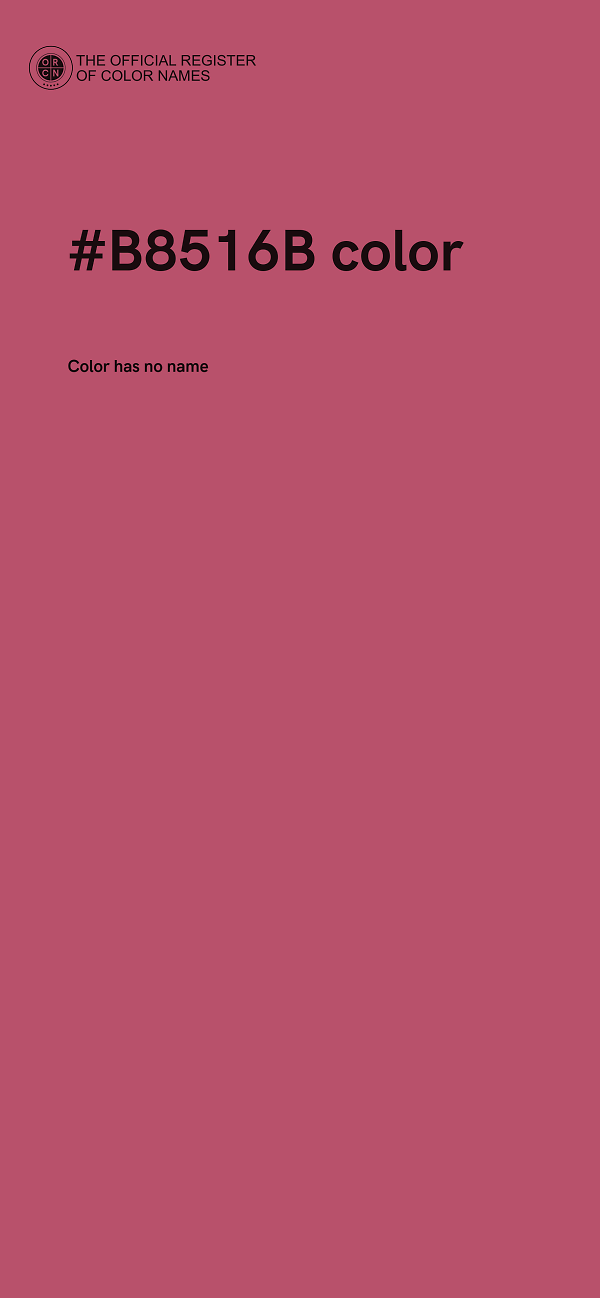 #B8516B color image