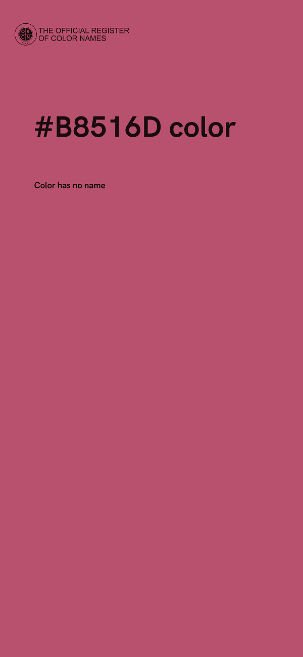 #B8516D color image