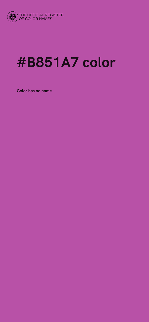#B851A7 color image