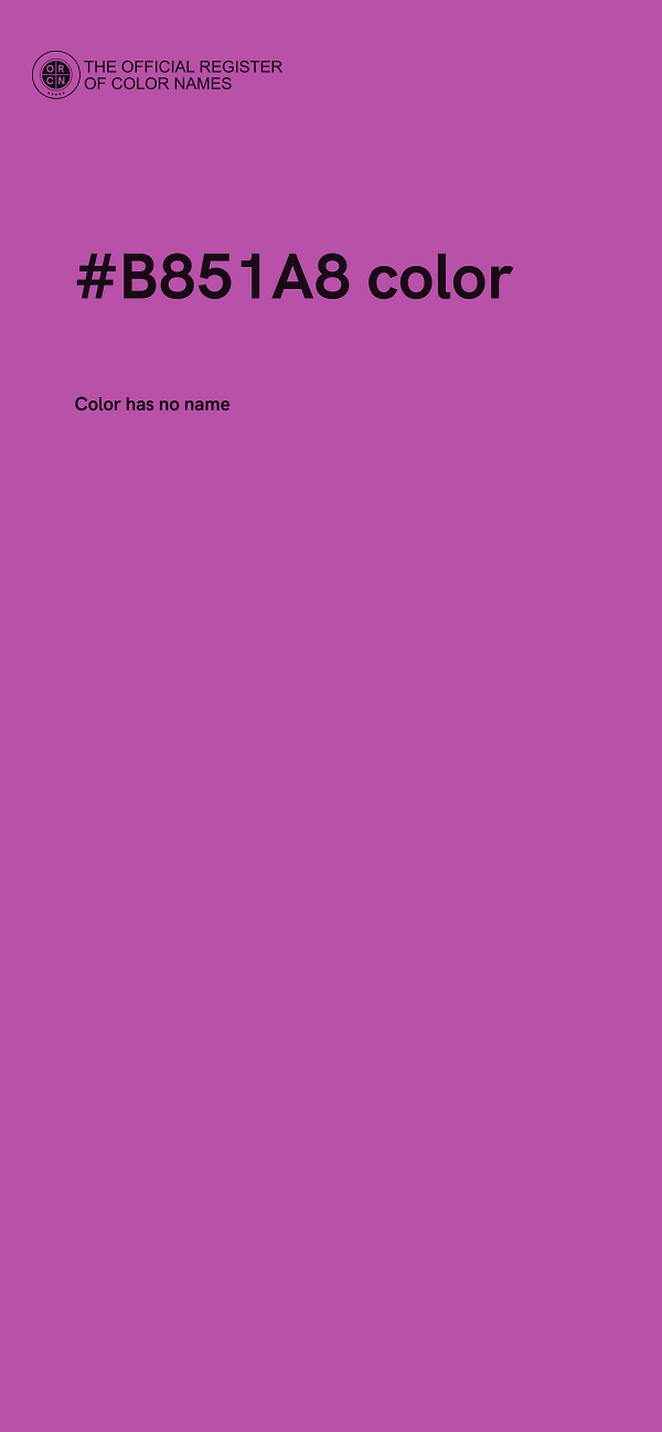#B851A8 color image