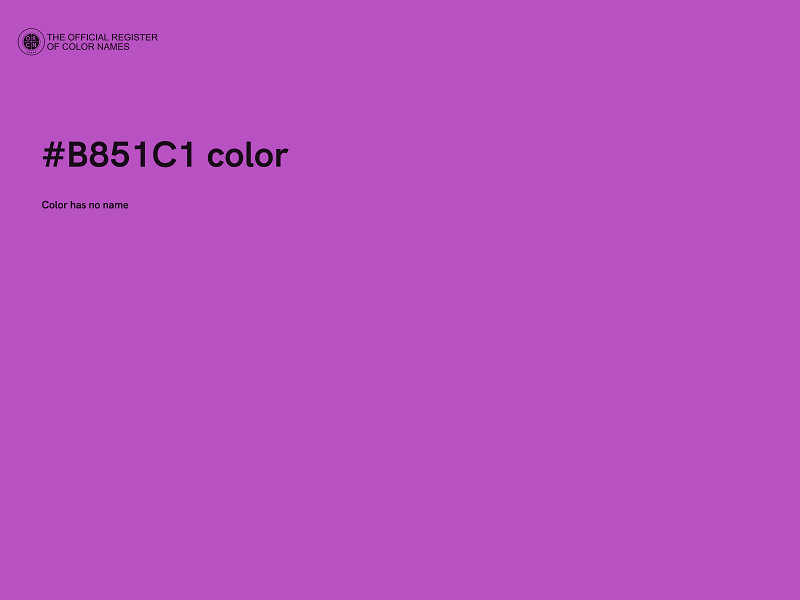 #B851C1 color image