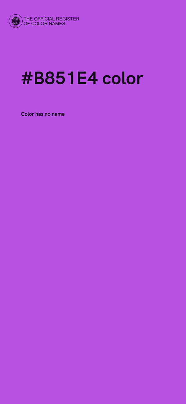 #B851E4 color image