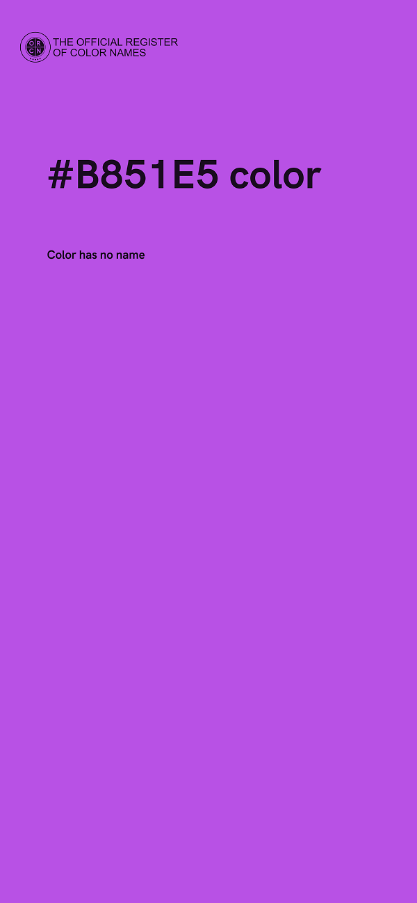 #B851E5 color image