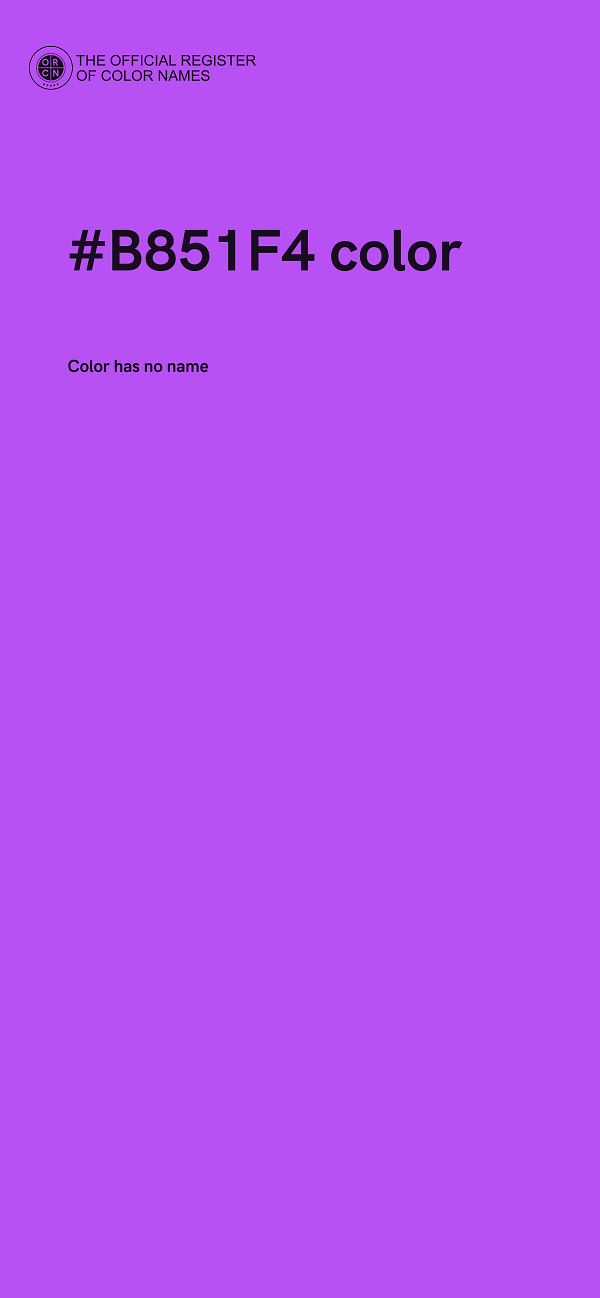 #B851F4 color image