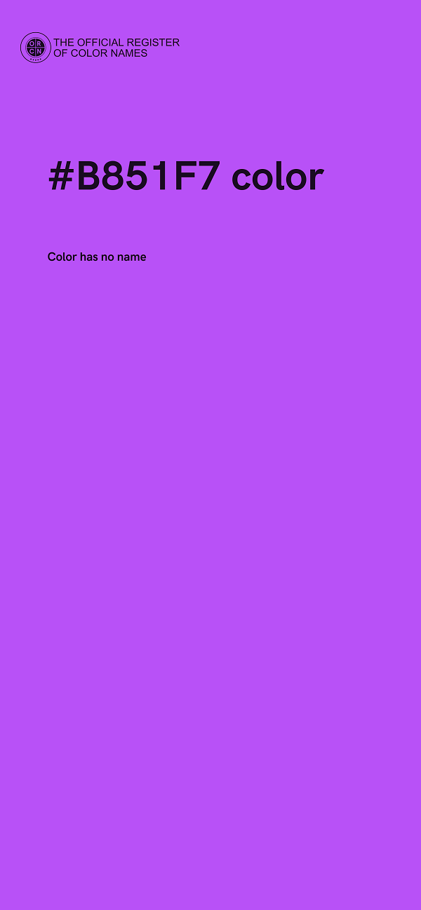 #B851F7 color image