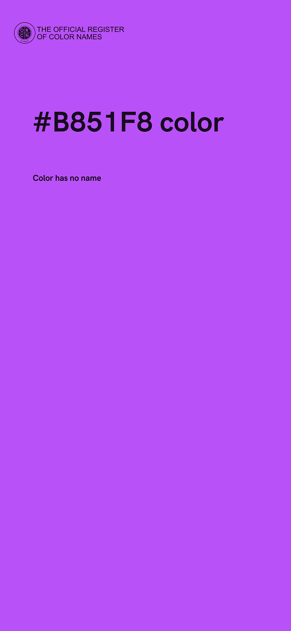 #B851F8 color image