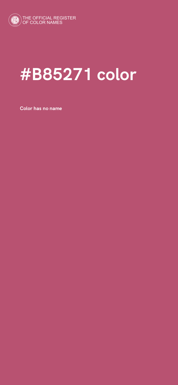 #B85271 color image