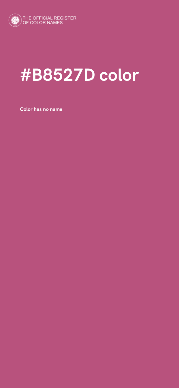 #B8527D color image