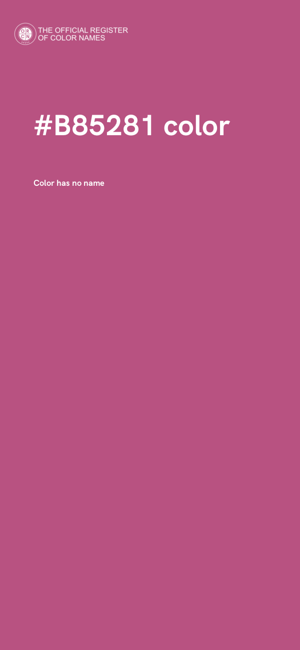 #B85281 color image