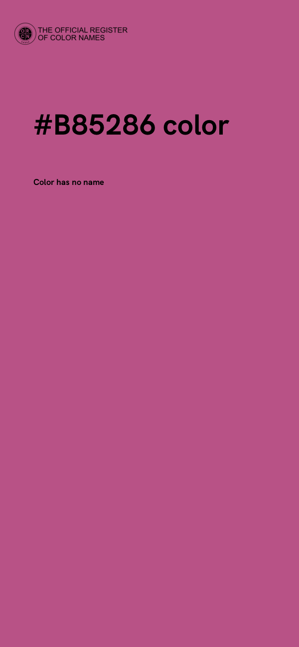 #B85286 color image