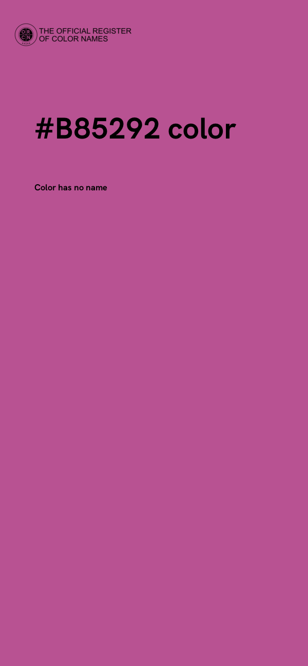 #B85292 color image
