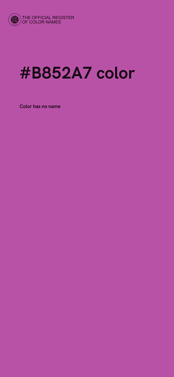 #B852A7 color image