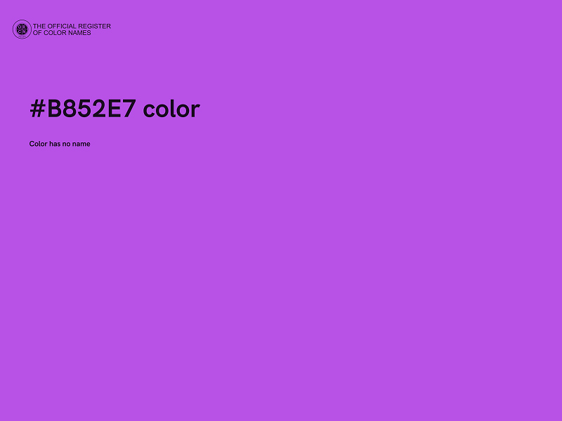 #B852E7 color image