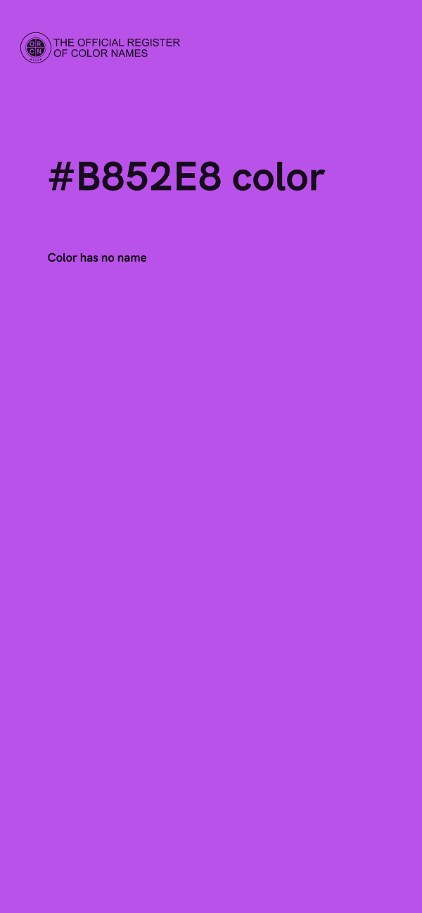 #B852E8 color image