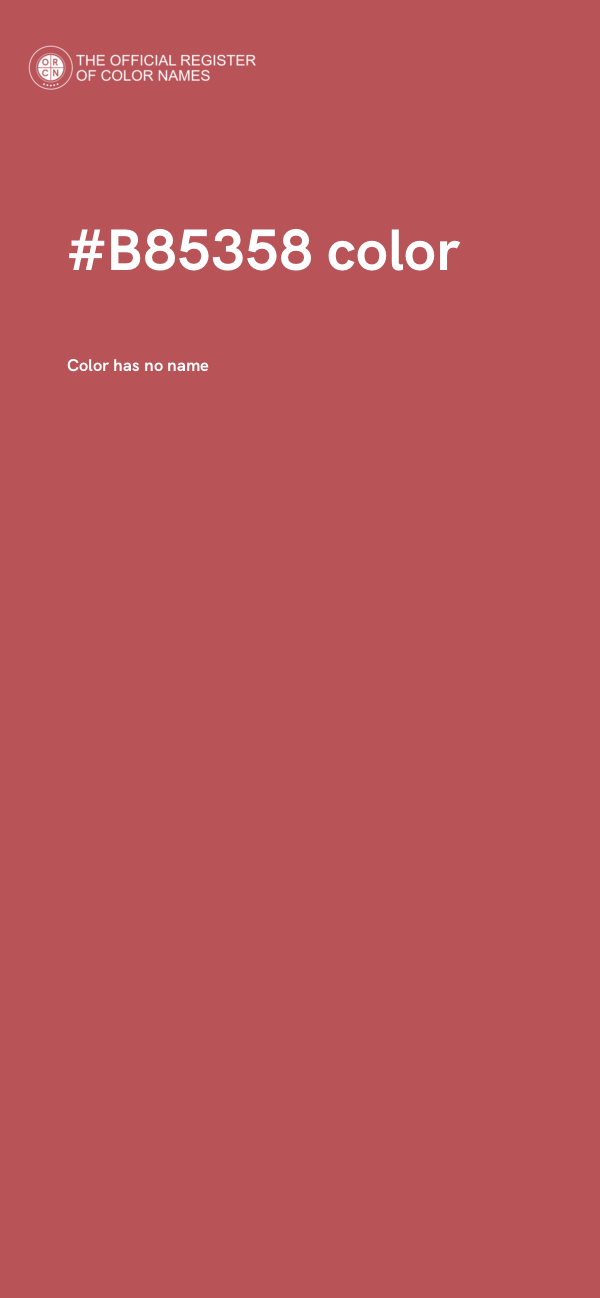 #B85358 color image