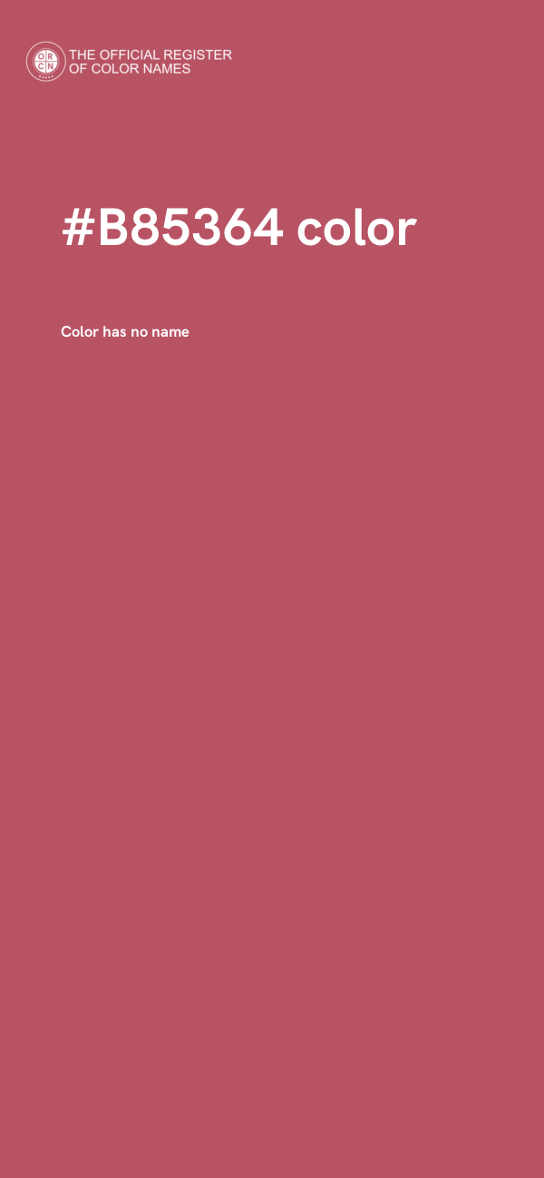 #B85364 color image