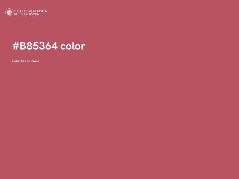 #B85364 color image