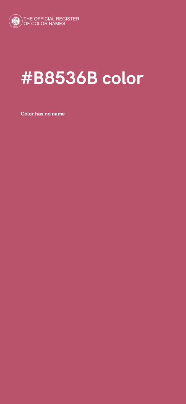 #B8536B color image