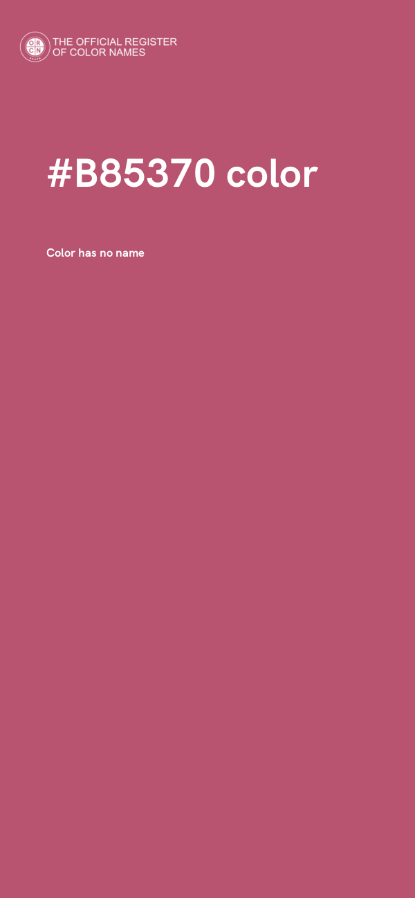 #B85370 color image