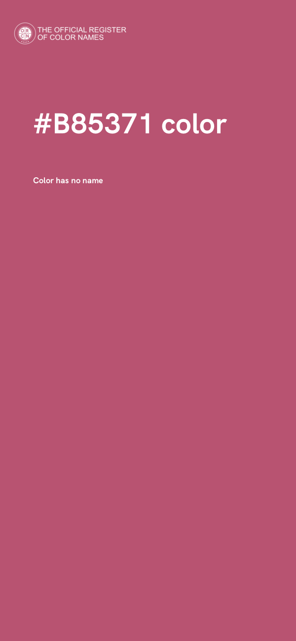 #B85371 color image