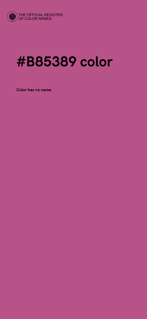 #B85389 color image
