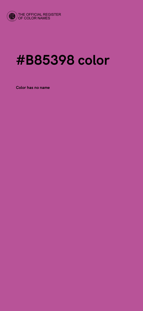 #B85398 color image