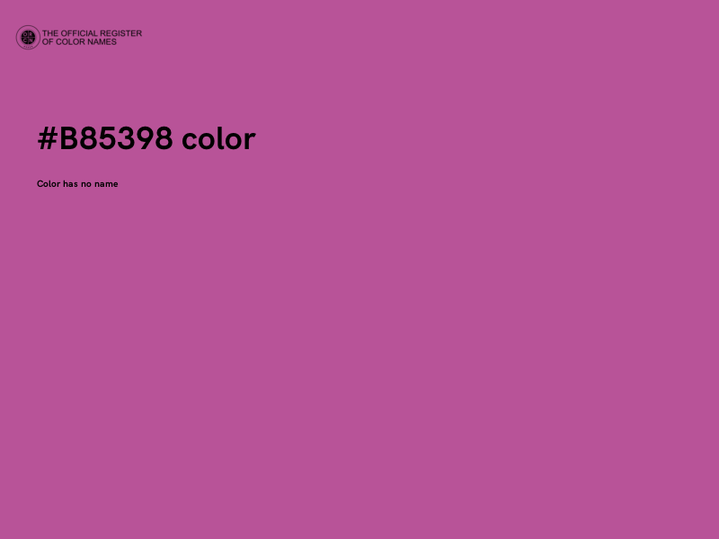 #B85398 color image