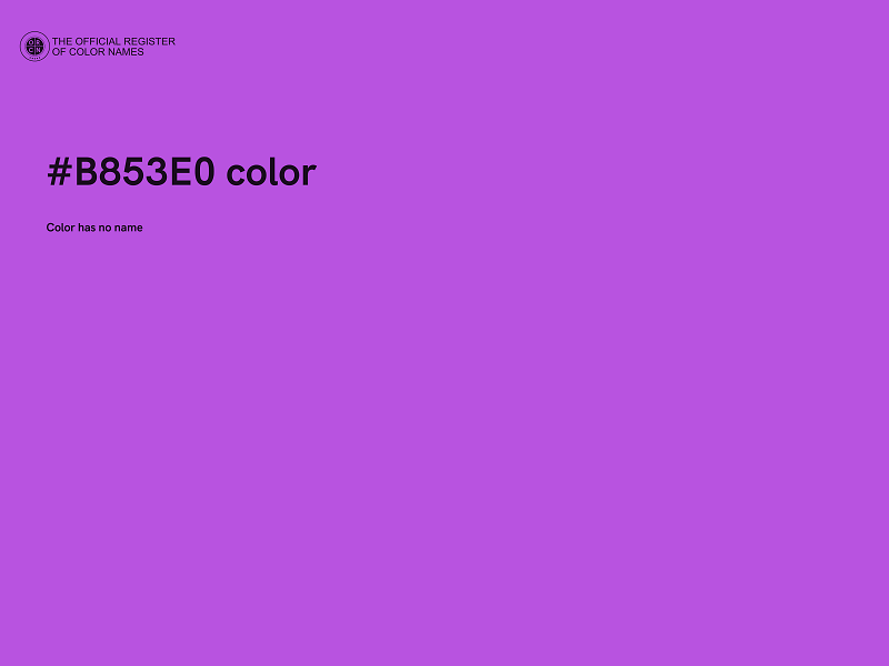 #B853E0 color image