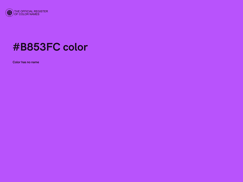 #B853FC color image