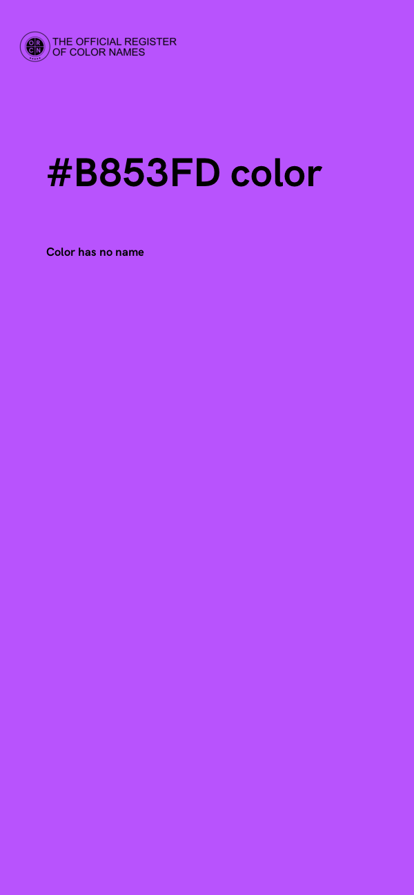 #B853FD color image