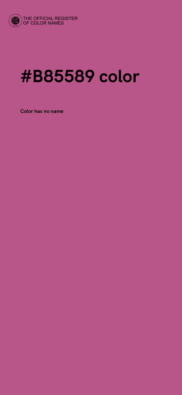 #B85589 color image