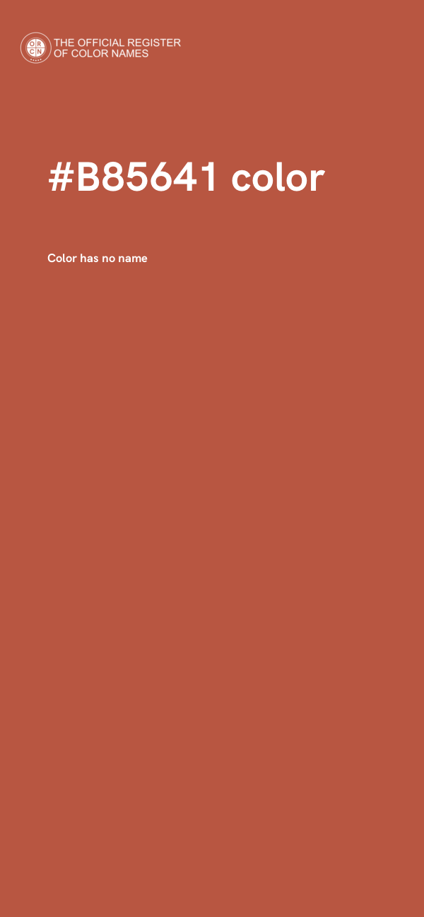 #B85641 color image