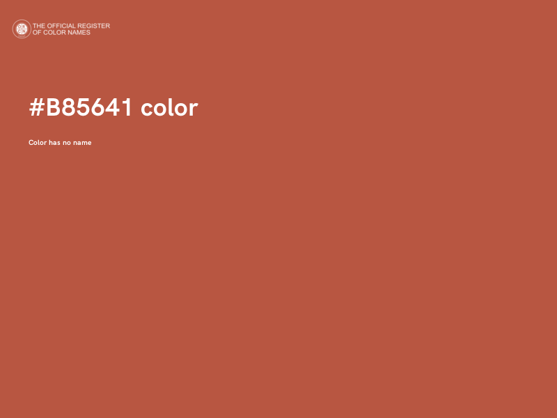 #B85641 color image