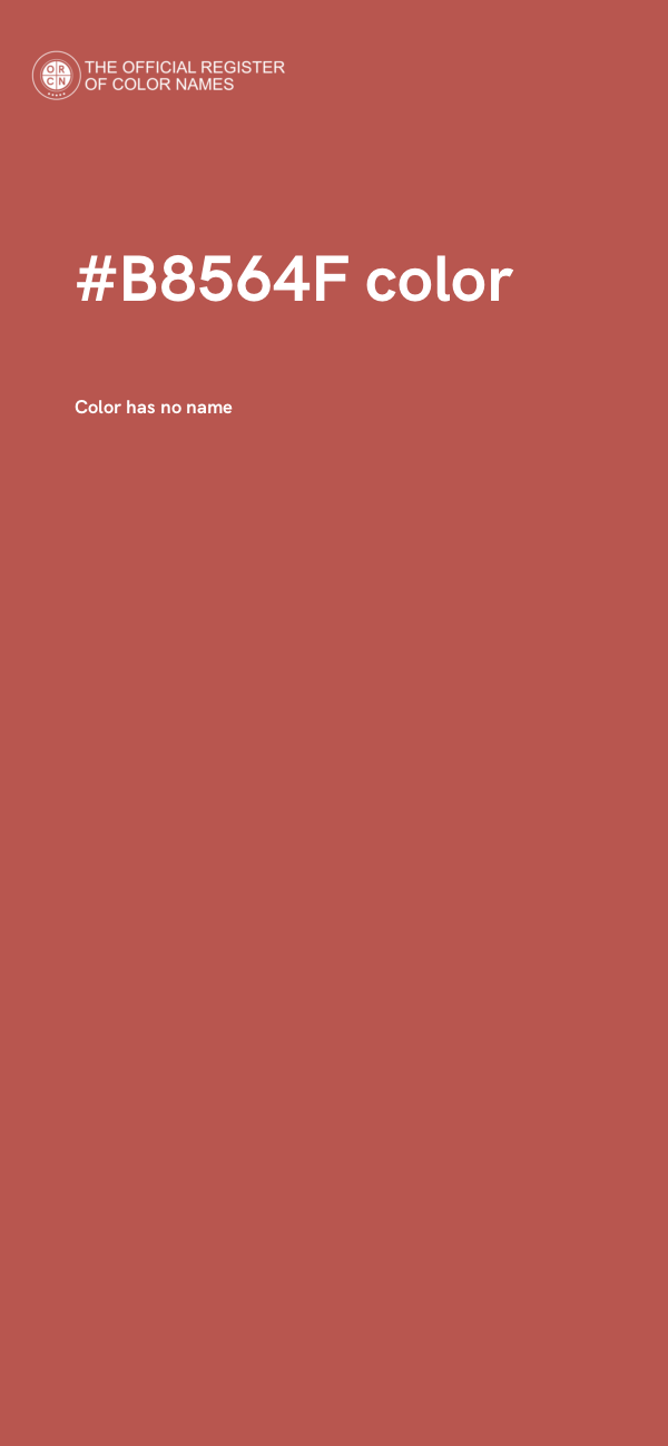 #B8564F color image