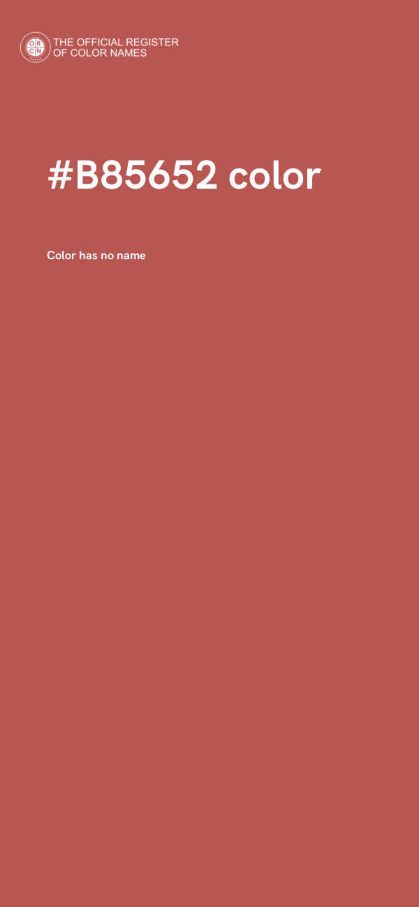 #B85652 color image