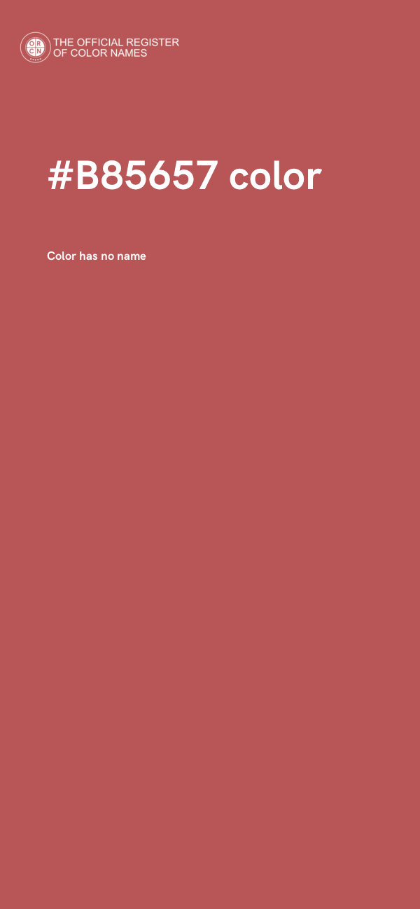 #B85657 color image