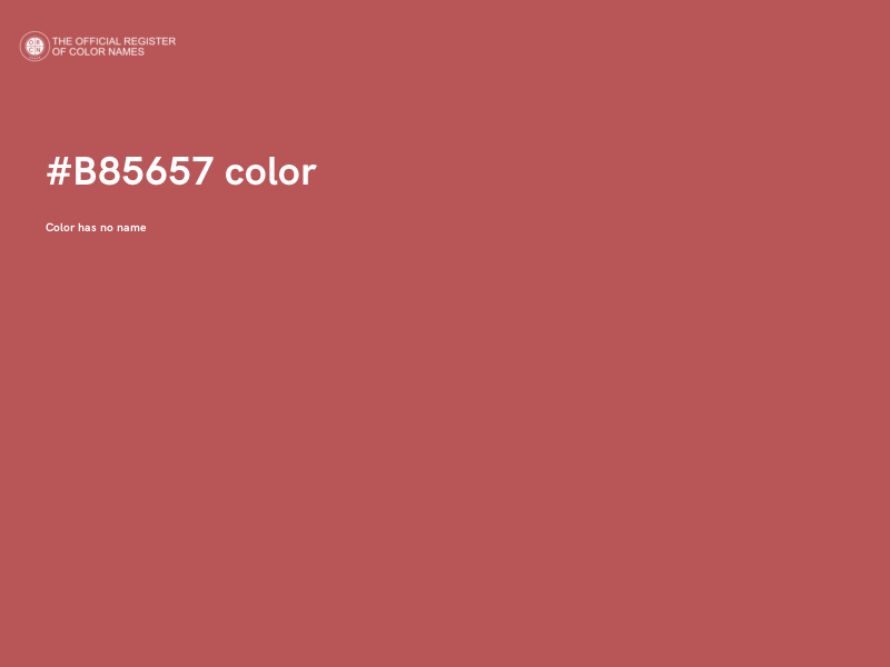 #B85657 color image