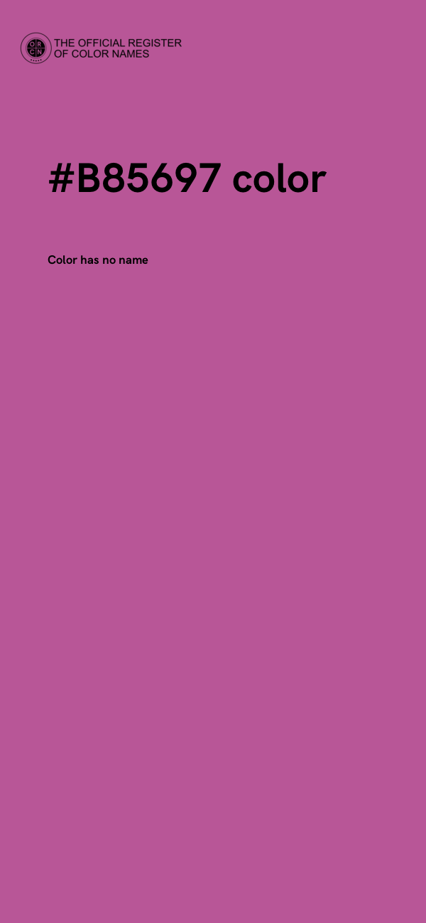 #B85697 color image