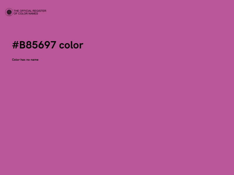 #B85697 color image