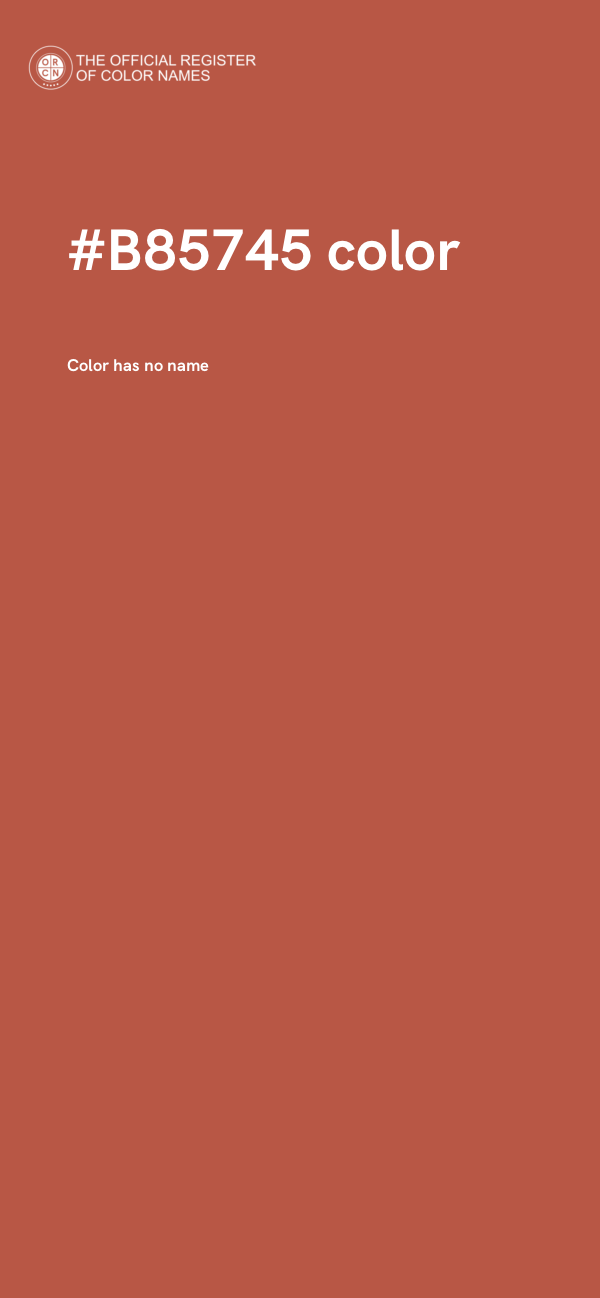 #B85745 color image