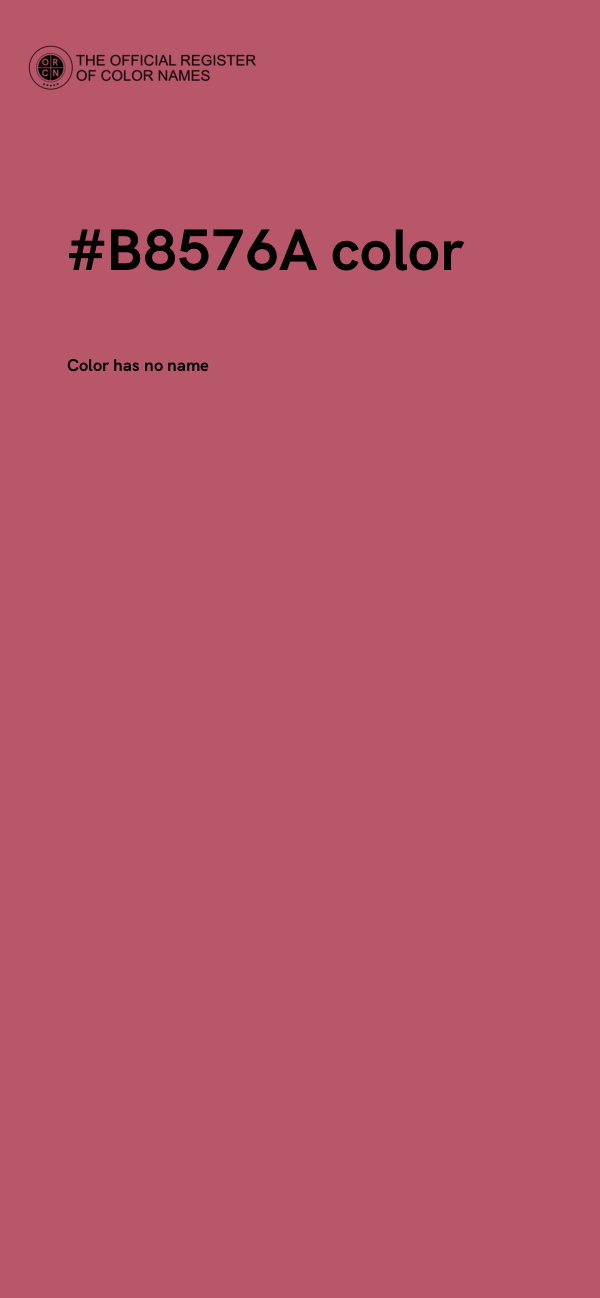 #B8576A color image