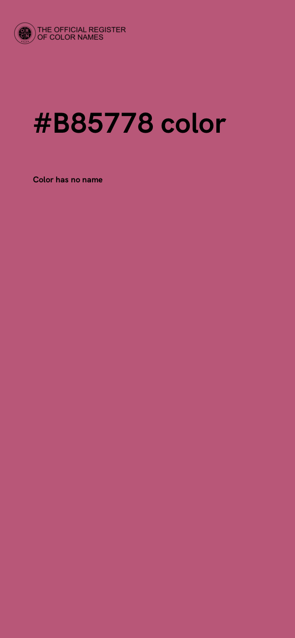 #B85778 color image