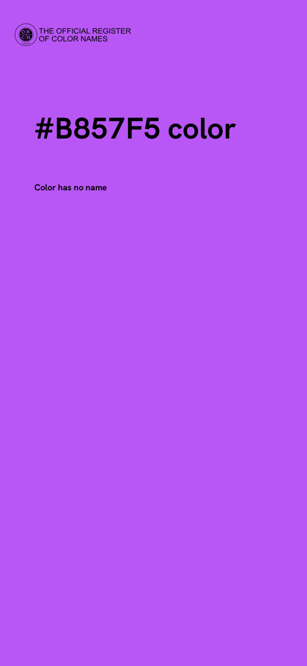 #B857F5 color image