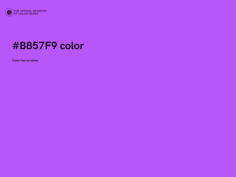 #B857F9 color image